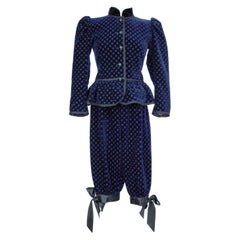 Yves Saint Laurent Rive Gauche Petit Prince Velvet set - Fall-Winter 1982