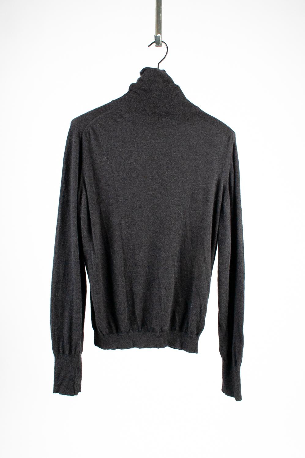 Men's Yves Saint Laurent Rive Gauche Pure Cashmere Men Sweater Turtle Neck Size L, S55 For Sale
