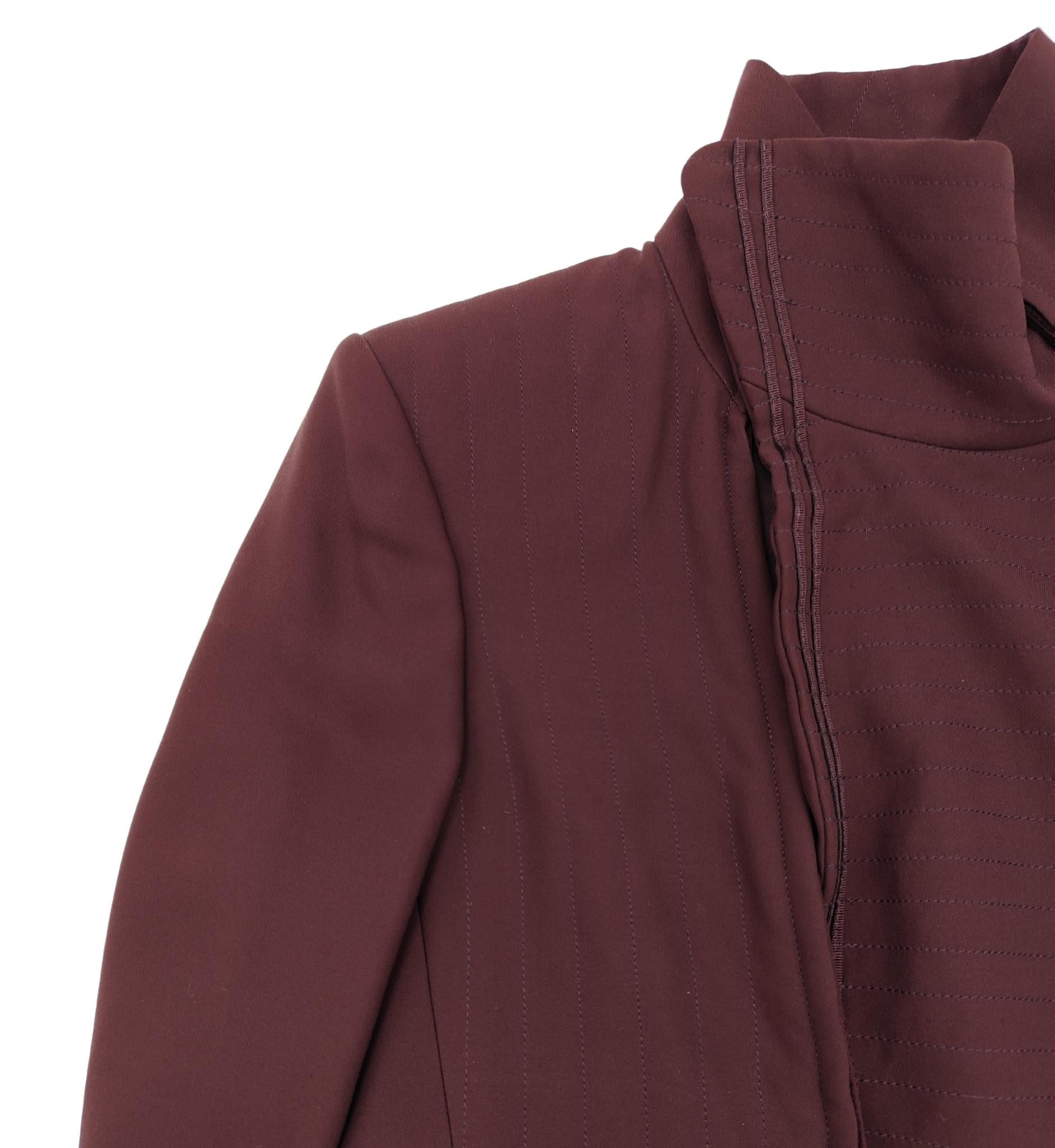 Yves Saint Laurent rive gauche purple silk jacket For Sale 1