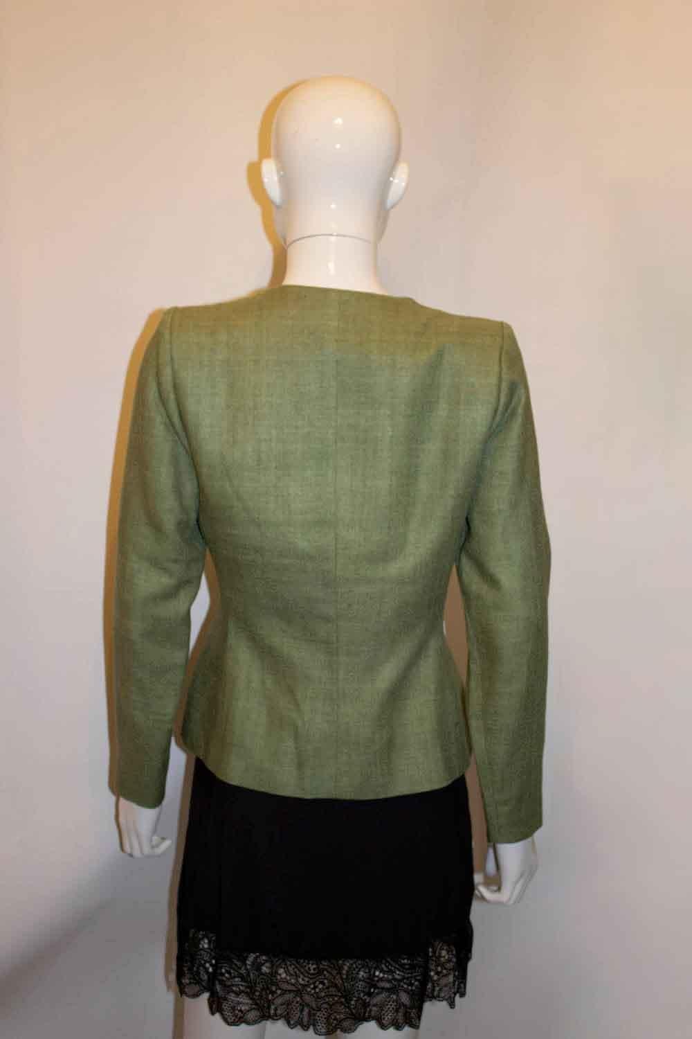 Women's Yves Saint Laurent Rive Gauche Raw Silk Jacket For Sale