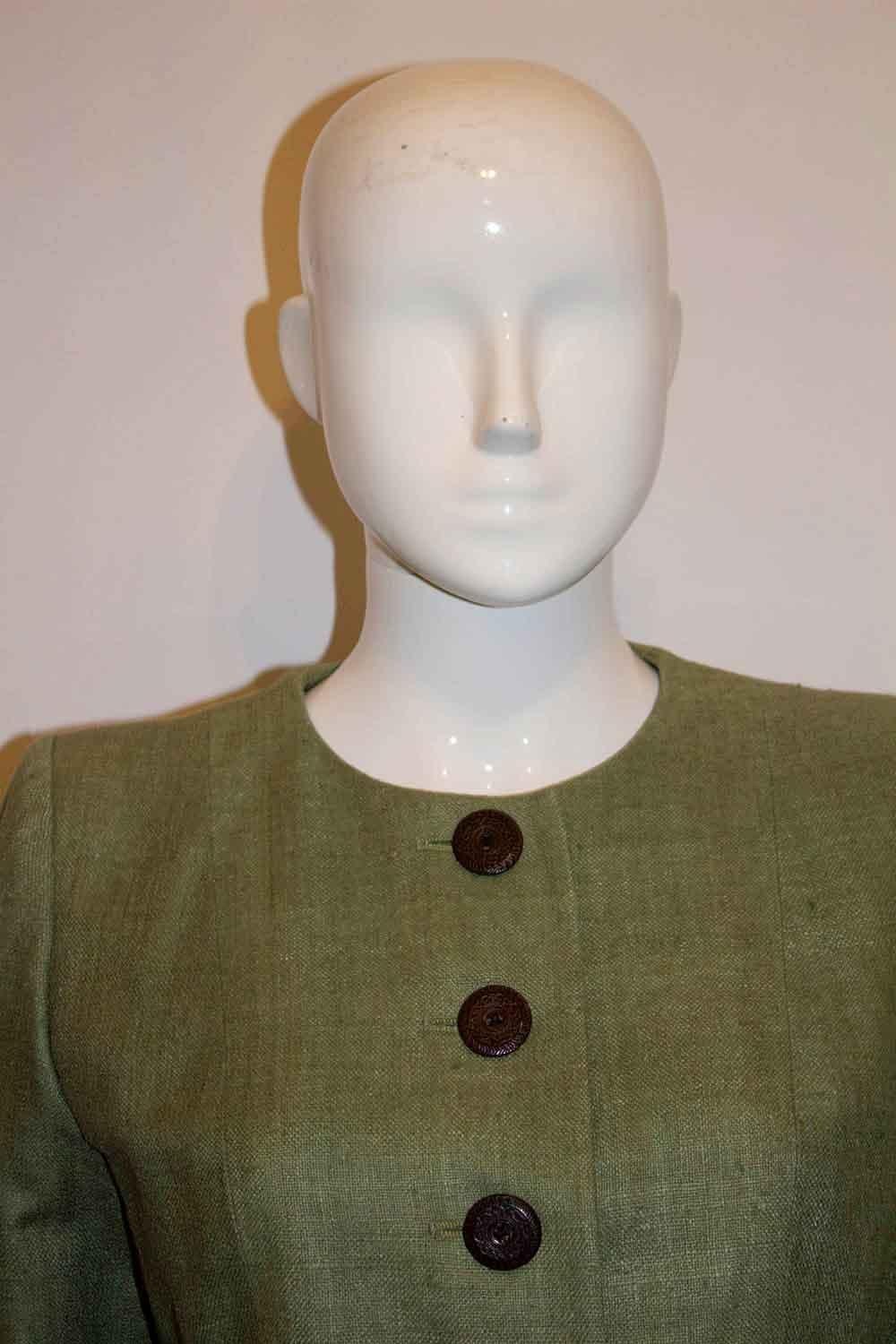 Veste en soie brute Yves Saint Laurent Rive Gauche en vente 1