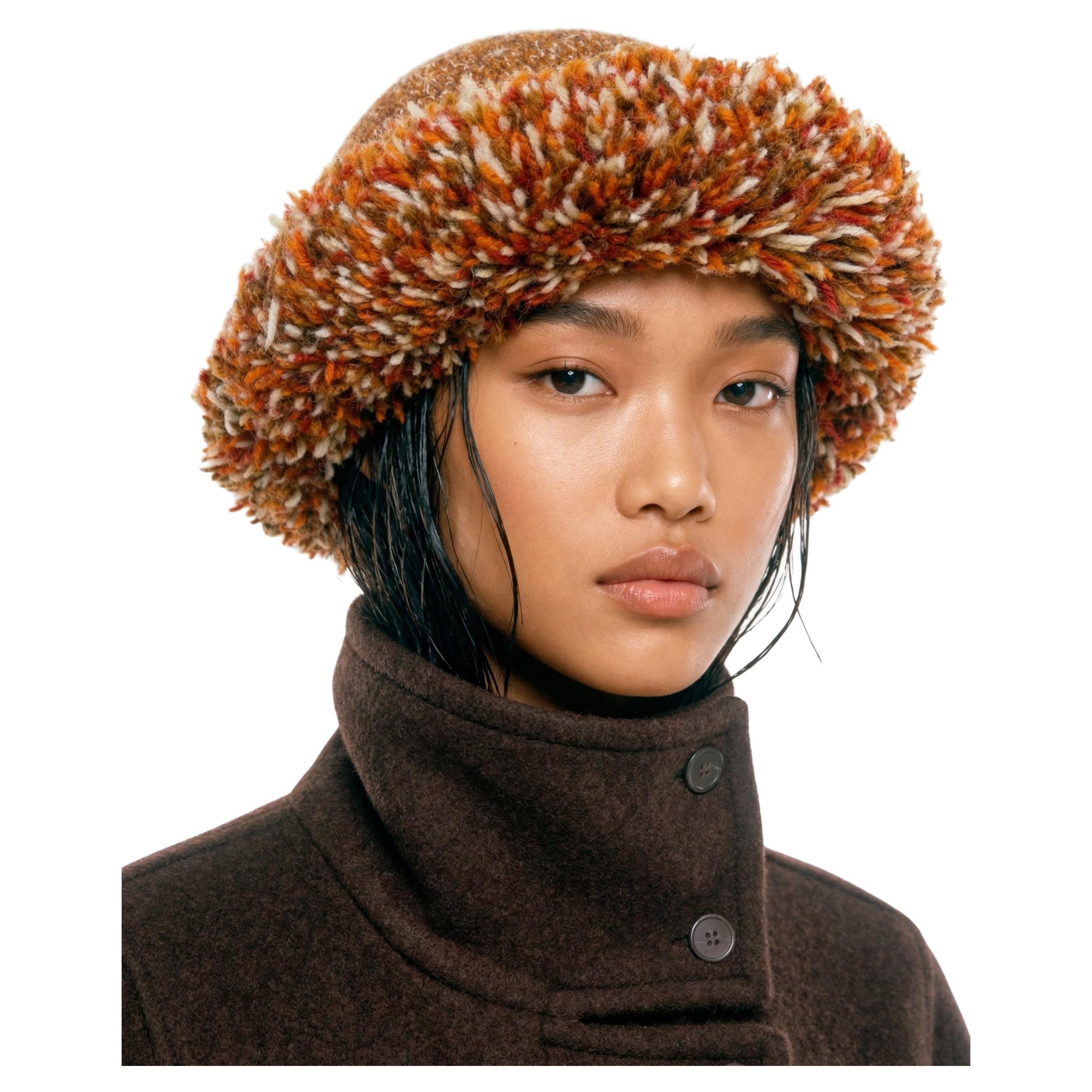 YVES SAINT LAURENT Rive Gauche "Russian Collection
S" Strickmütze aus Wolle FW76