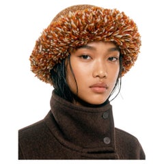 YVES SAINT LAURENT Rive Gauche "Russian Collection
S" Strickmütze aus Wolle FW76