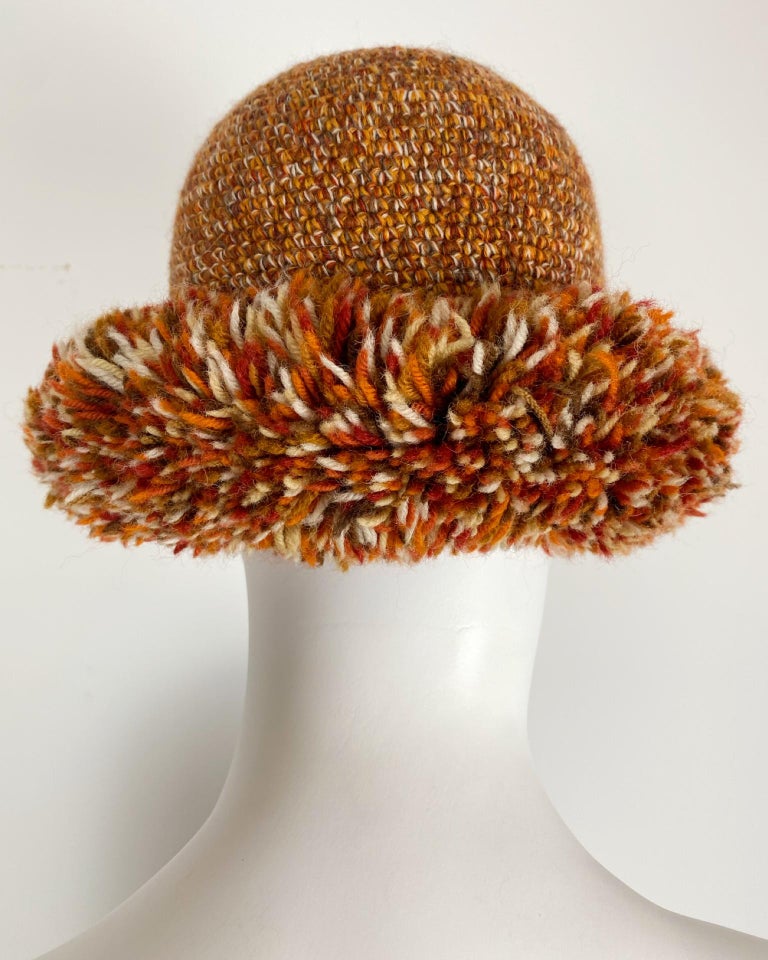 YVES SAINT LAURENT Rive Gauche “Russian Collection” Knit Wool Hat
