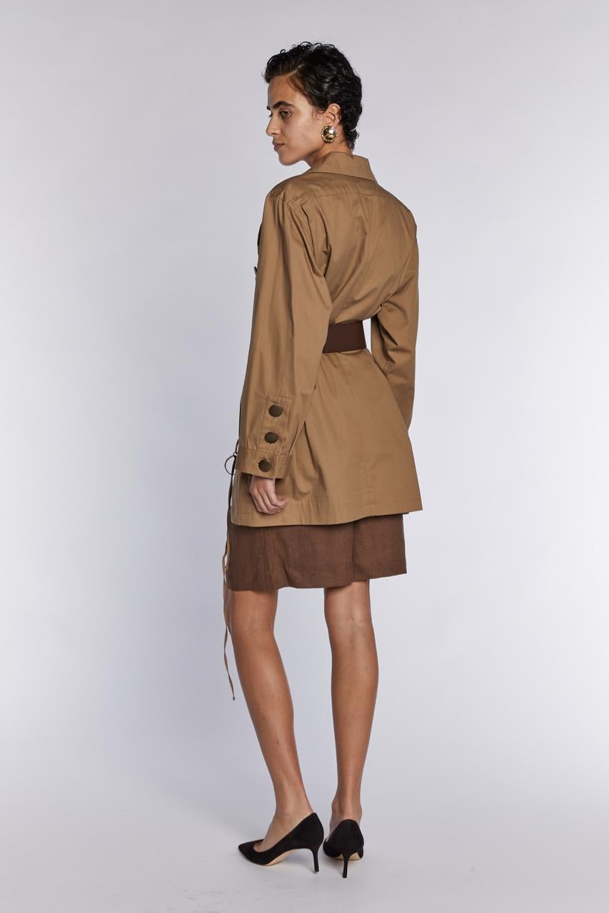 Yves Saint Laurent Rive Gauche Safari Tunica P/E 1990 in vendita 5