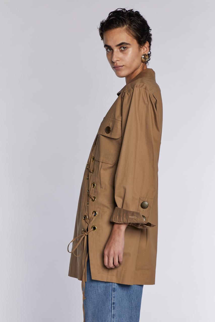 Yves Saint Laurent Rive Gauche Safari Tunica P/E 1990 in vendita 8