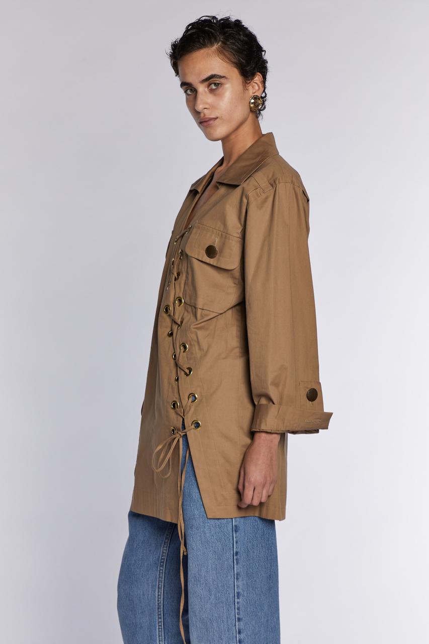 Yves Saint Laurent Rive Gauche Safari Tunica P/E 1990 In condizioni ottime in vendita a London, GB