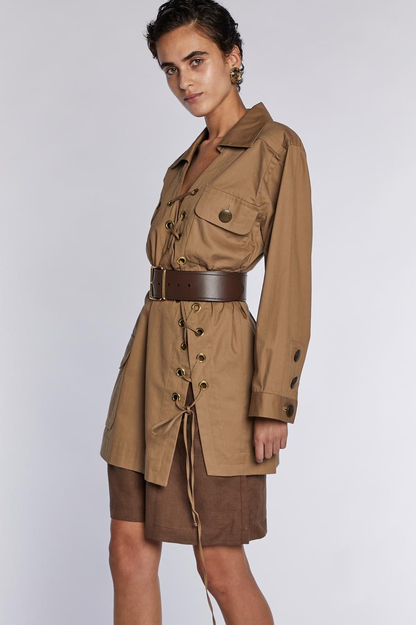 Yves Saint Laurent Rive Gauche Safari Tunica P/E 1990 in vendita 1