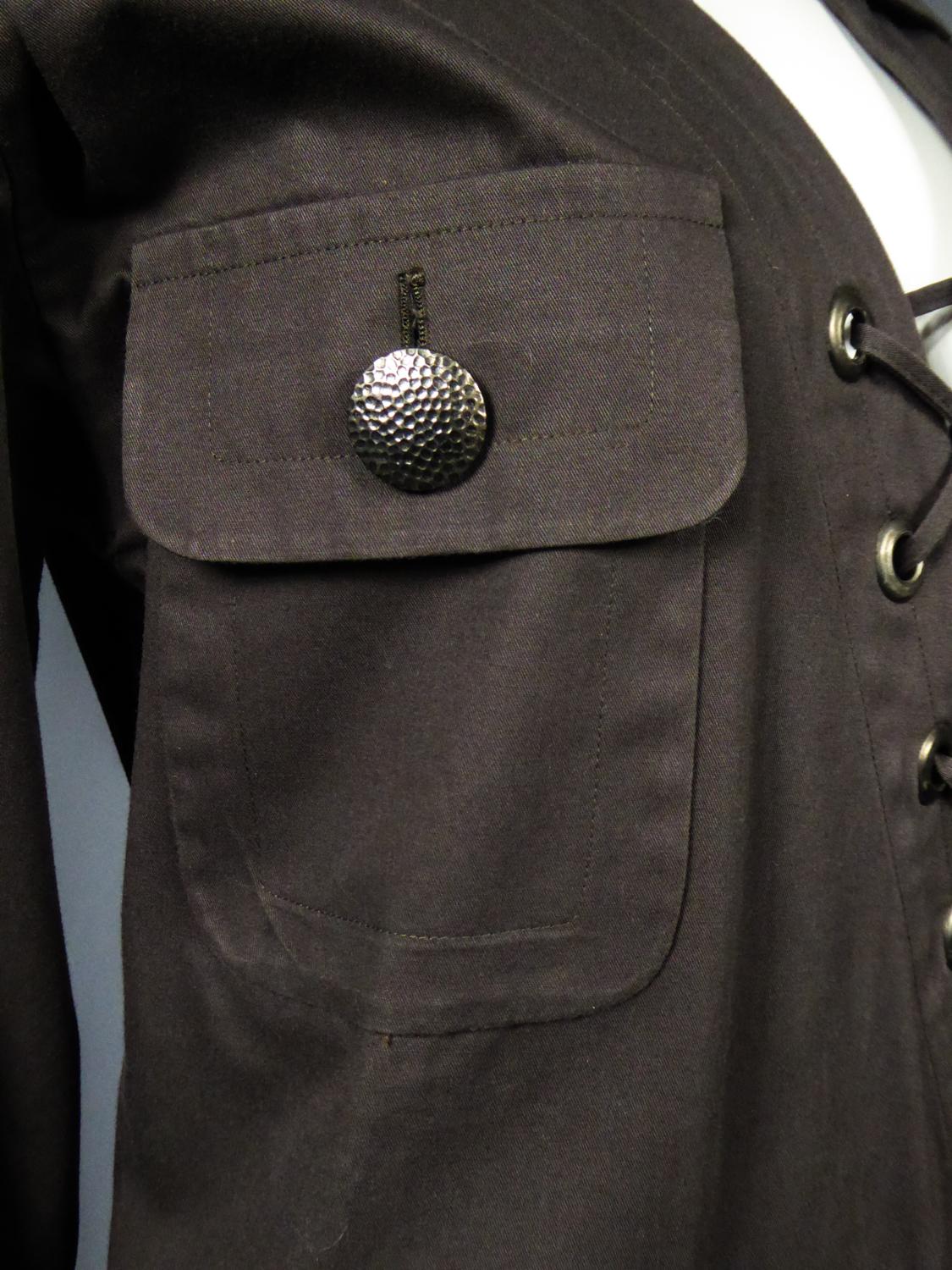 Yves Saint Laurent Rive Gauche Saharienne Bluse Circa 1995/2000 im Angebot 6