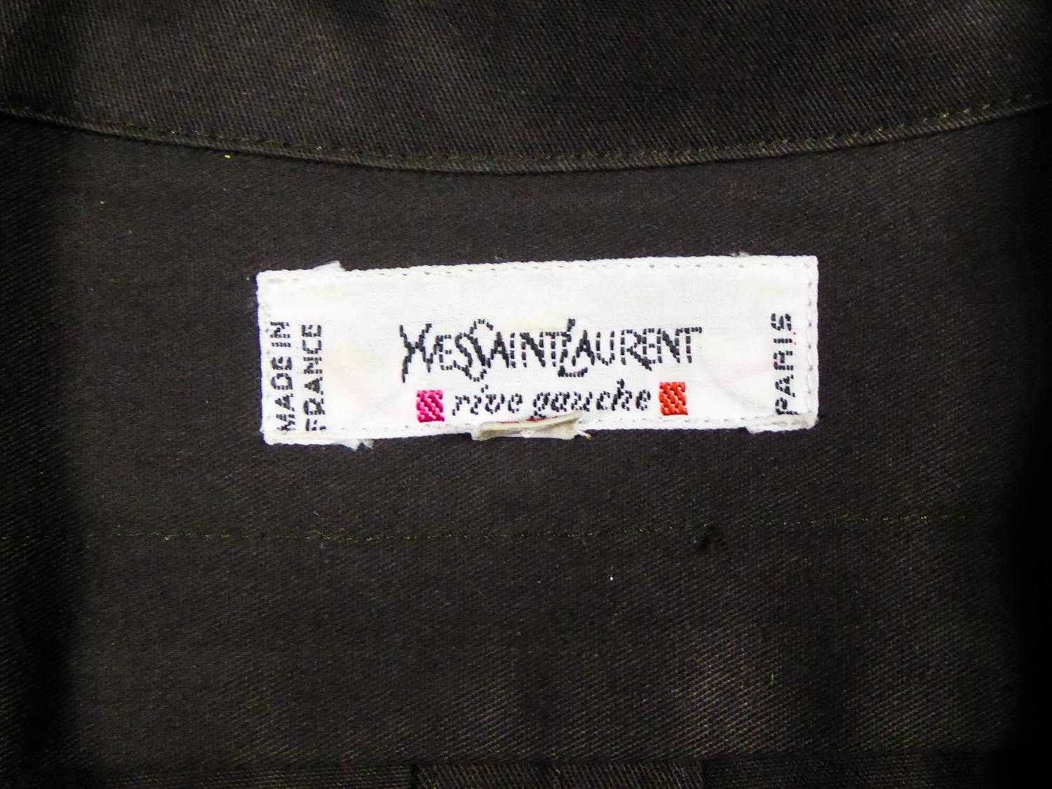 Yves Saint Laurent Rive Gauche Saharienne Bluse Circa 1995/2000 im Zustand „Gut“ im Angebot in Toulon, FR