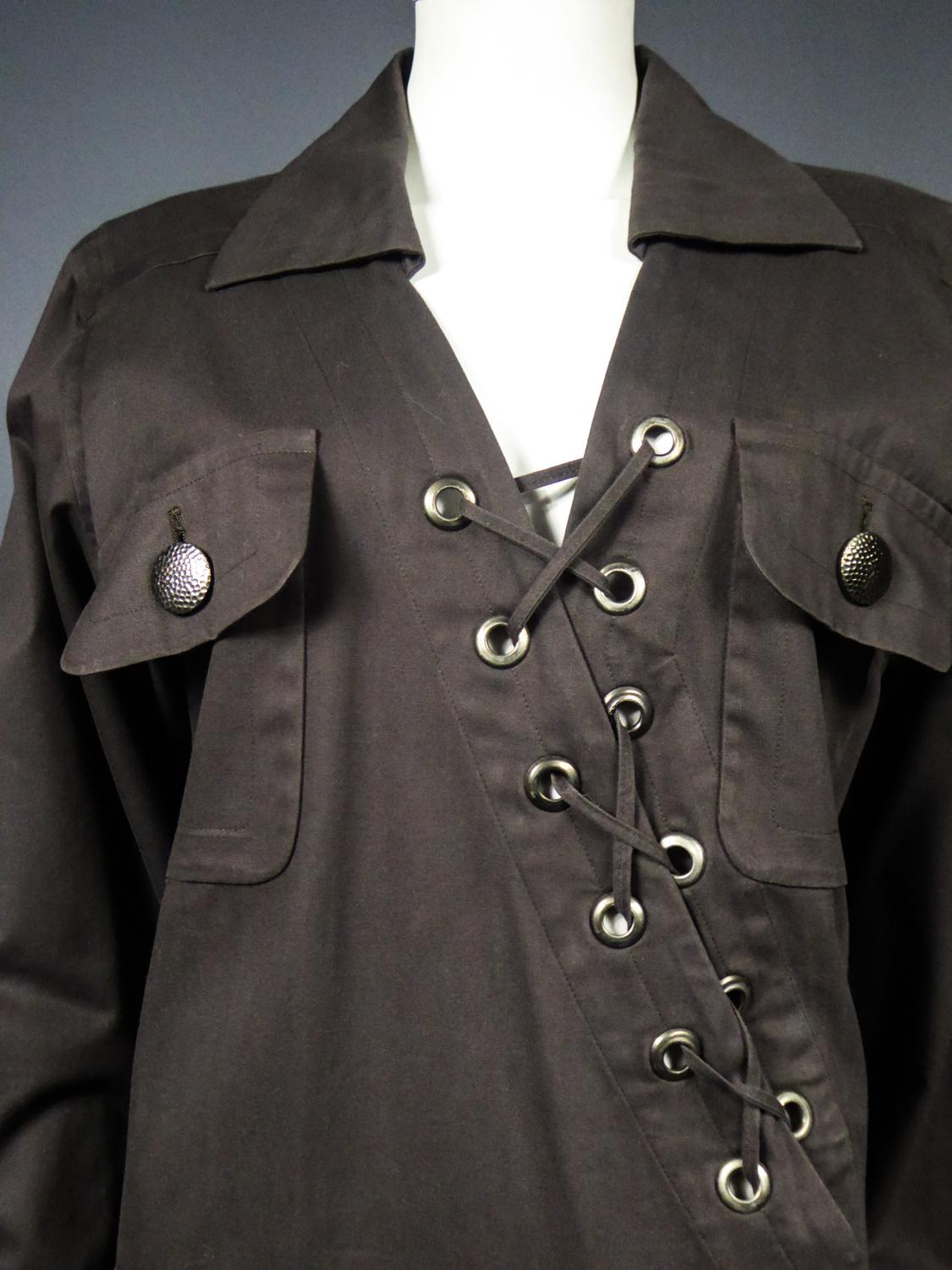 Yves Saint Laurent Rive Gauche Saharienne Bluse Circa 1995/2000 für Damen oder Herren im Angebot