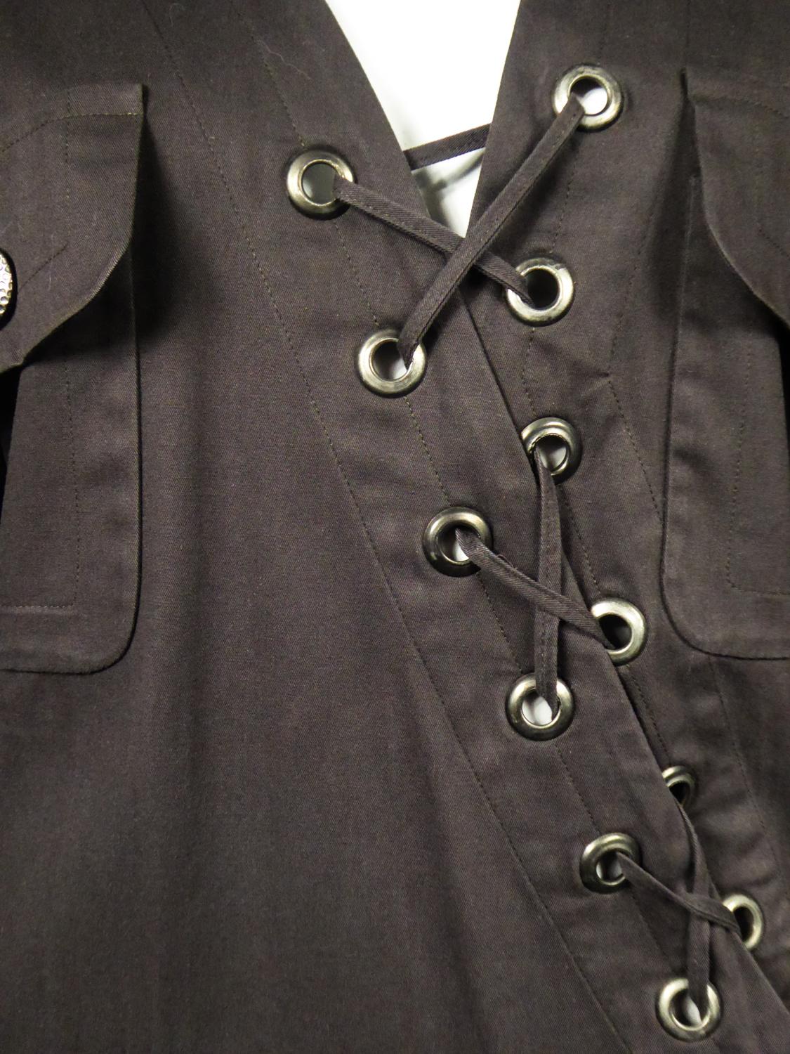 Yves Saint Laurent Rive Gauche Saharienne Bluse Circa 1995/2000 im Angebot 2