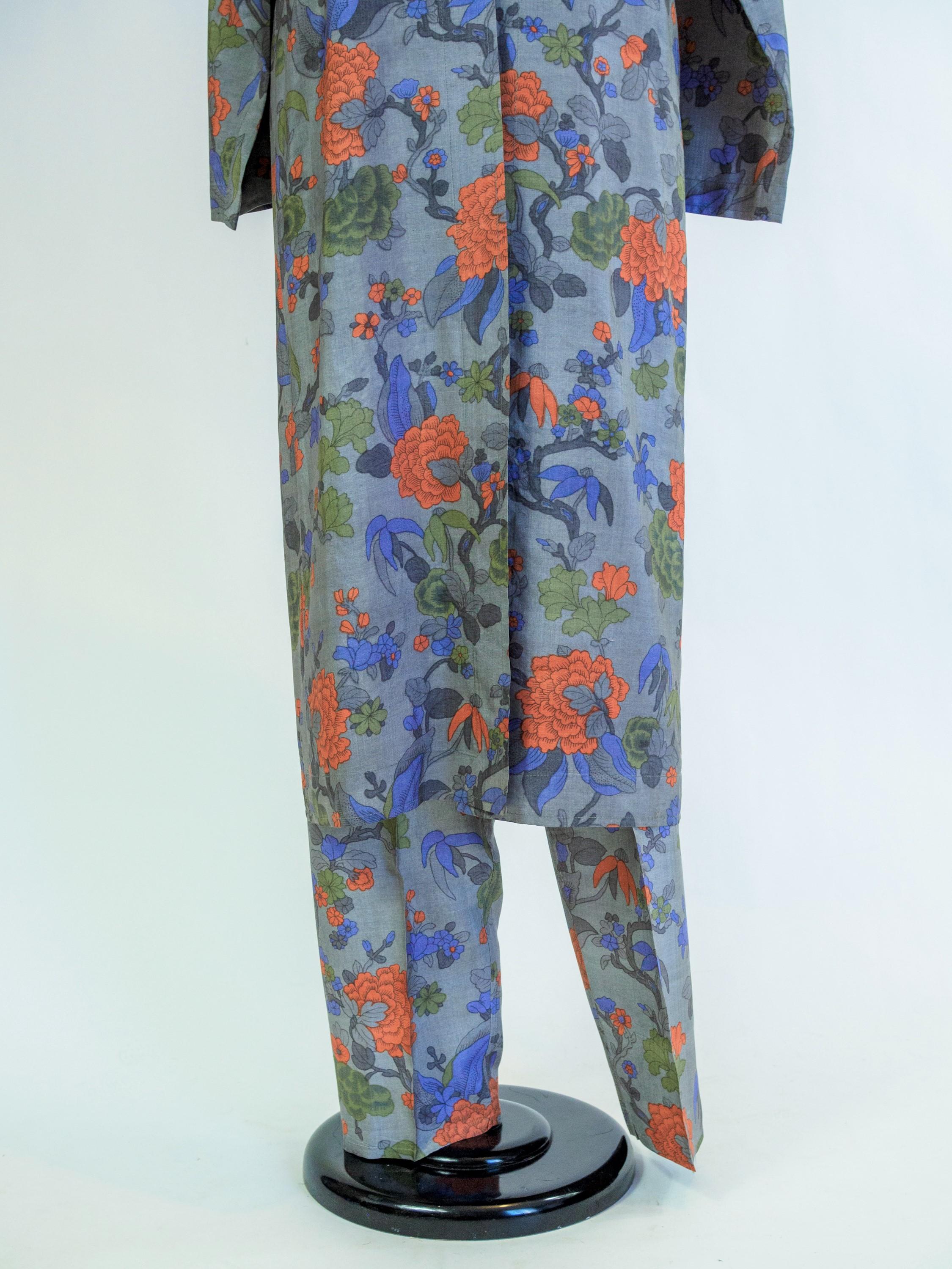 Yves Saint Laurent Rive Gauche set in printed silk number 55220 Fall Winter 1979 8