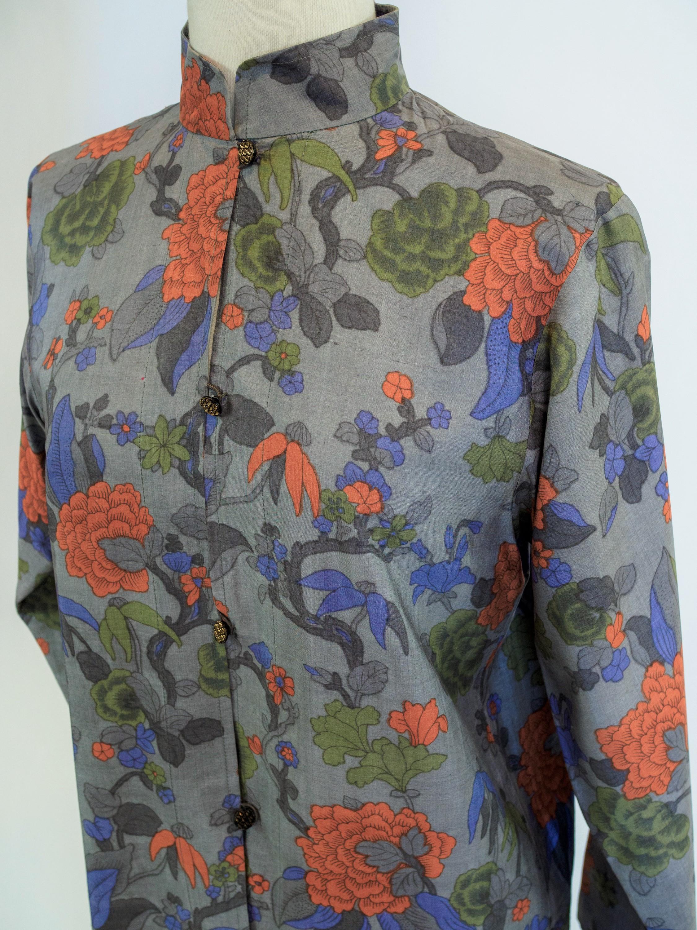 Yves Saint Laurent Rive Gauche set in printed silk number 55220 Fall Winter 1979 9