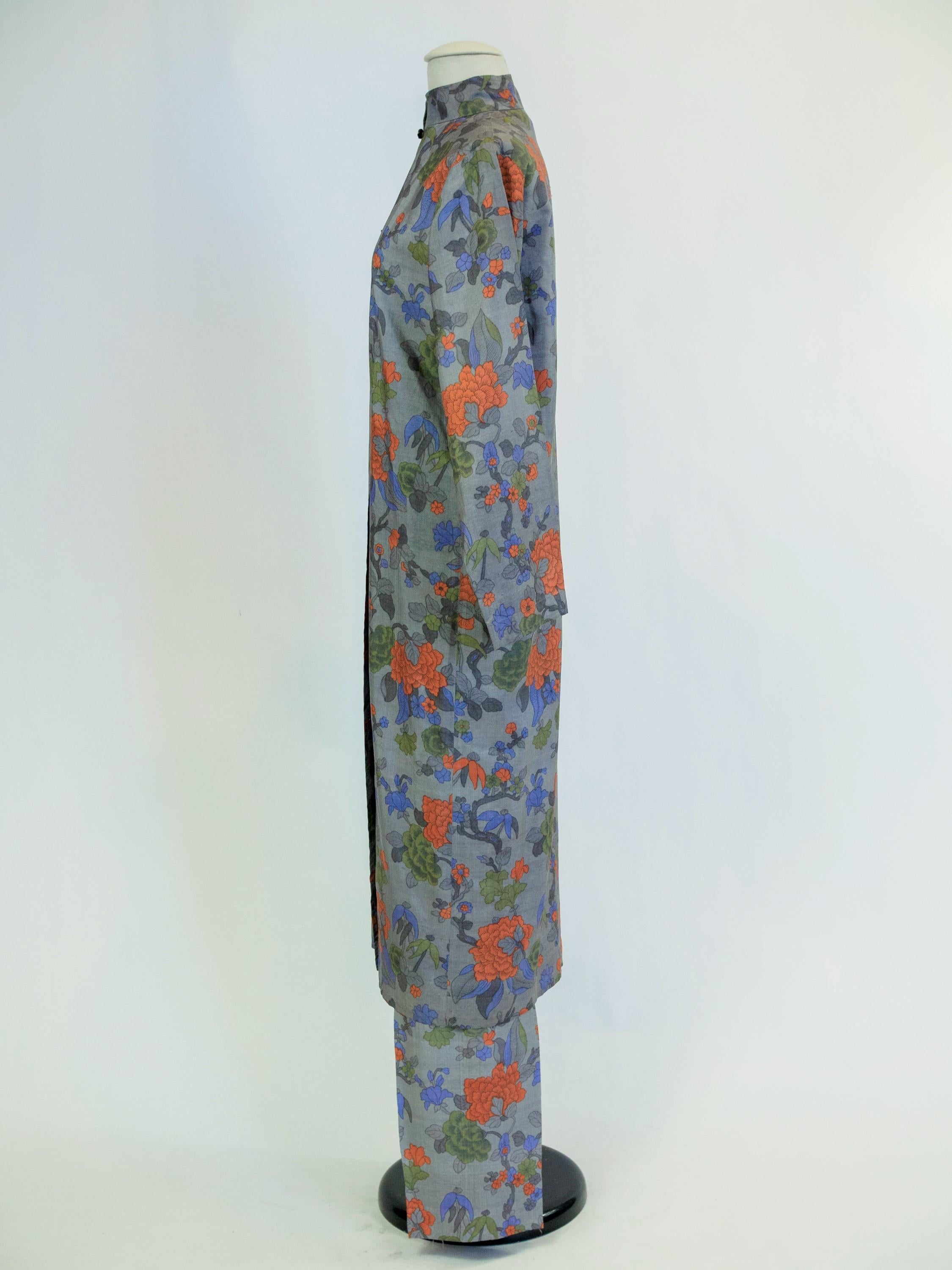 Yves Saint Laurent Rive Gauche set in printed silk number 55220 Fall Winter 1979 13