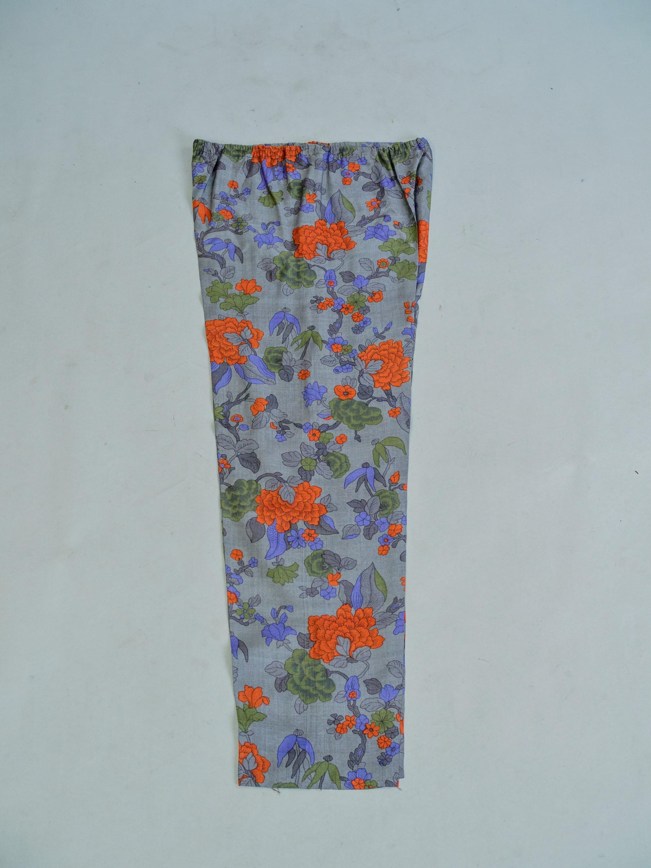 Yves Saint Laurent Rive Gauche set in printed silk number 55220 Fall Winter 1979 2