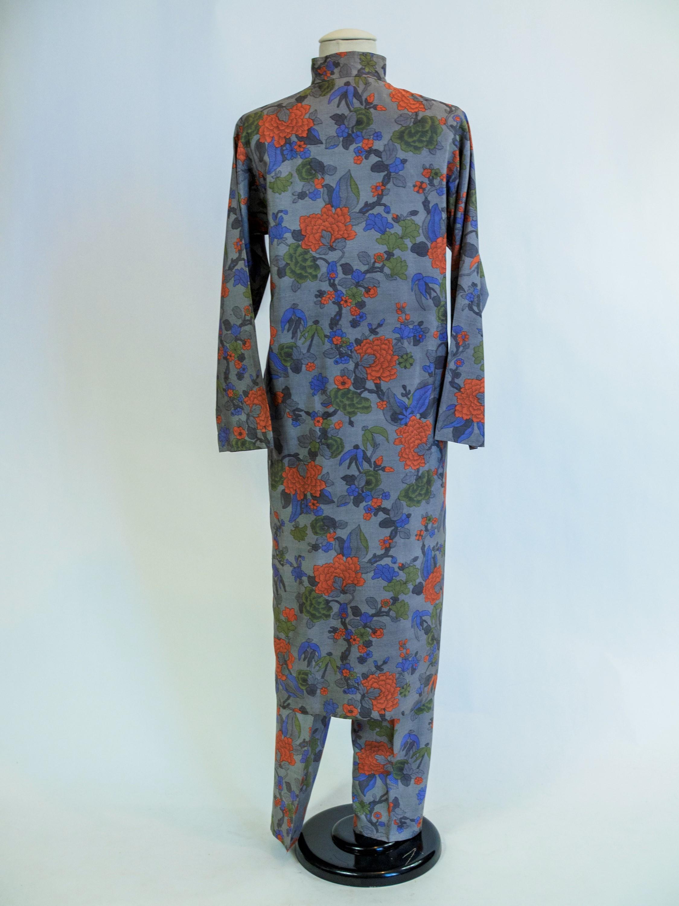 Yves Saint Laurent Rive Gauche set in printed silk number 55220 Fall Winter 1979 3