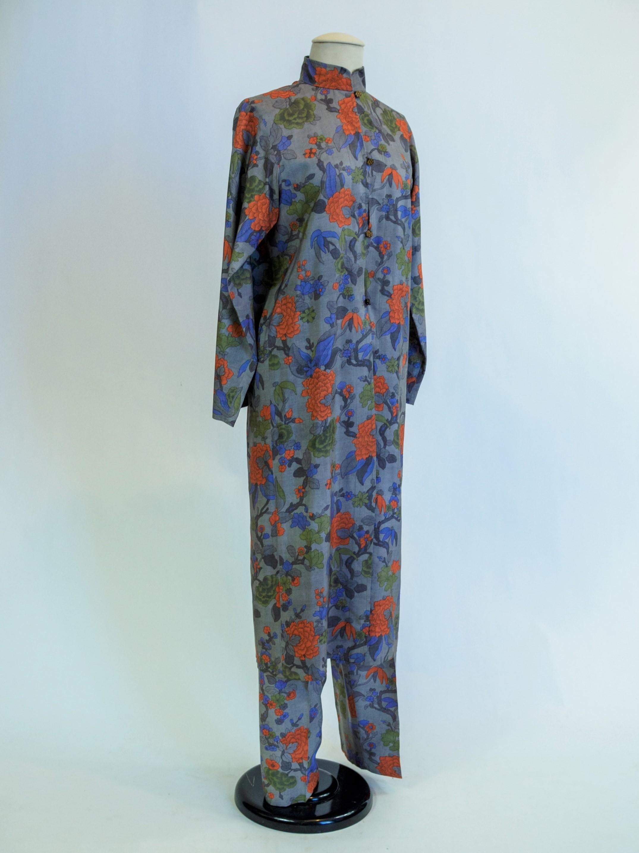 Yves Saint Laurent Rive Gauche set in printed silk number 55220 Fall Winter 1979 4