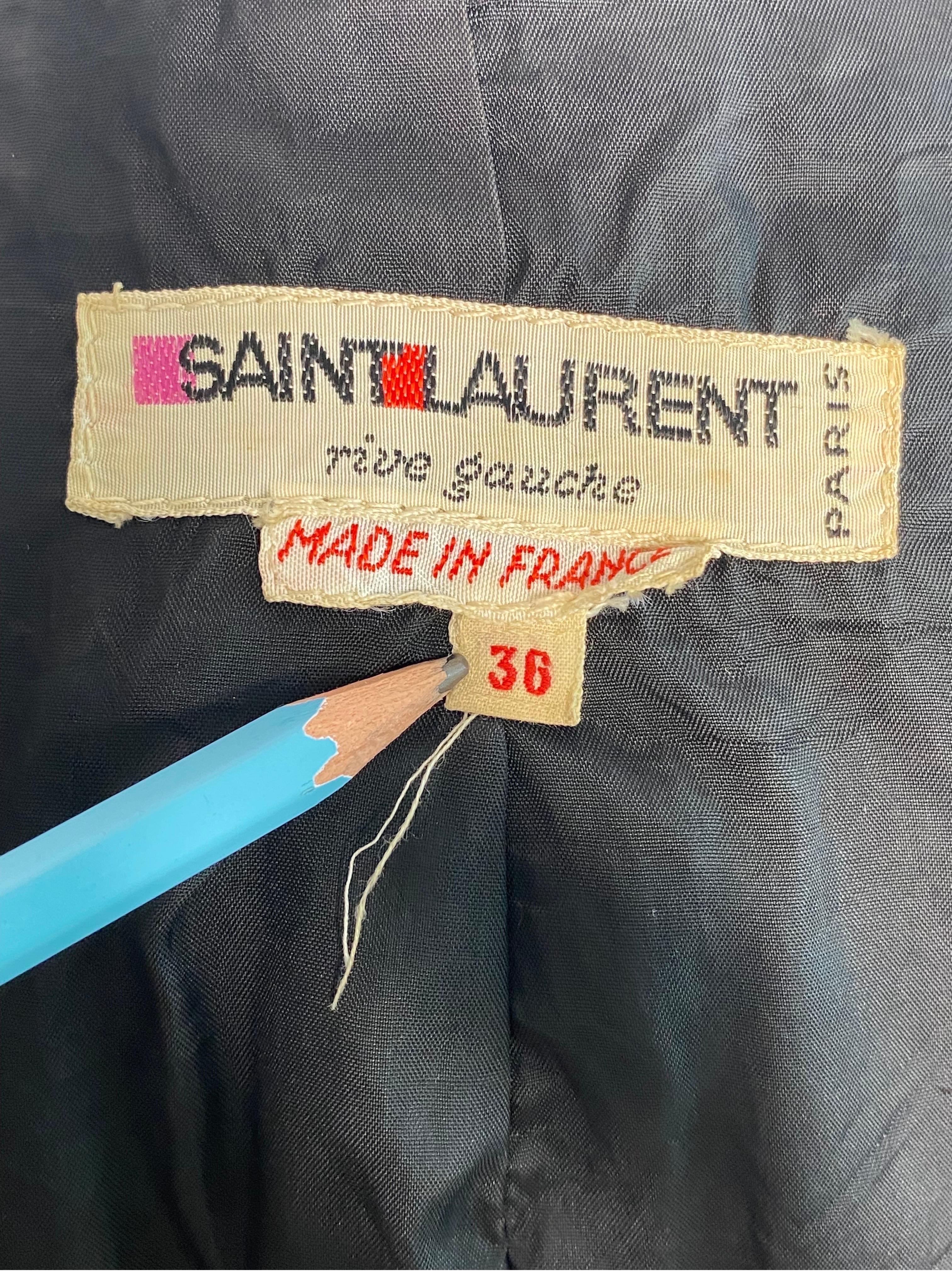 Yves saint Laurent rive gauche short velvet jacket circa 70 4