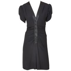 Yves Saint Laurent Rive Gauche Silk 40's Inspired Dress