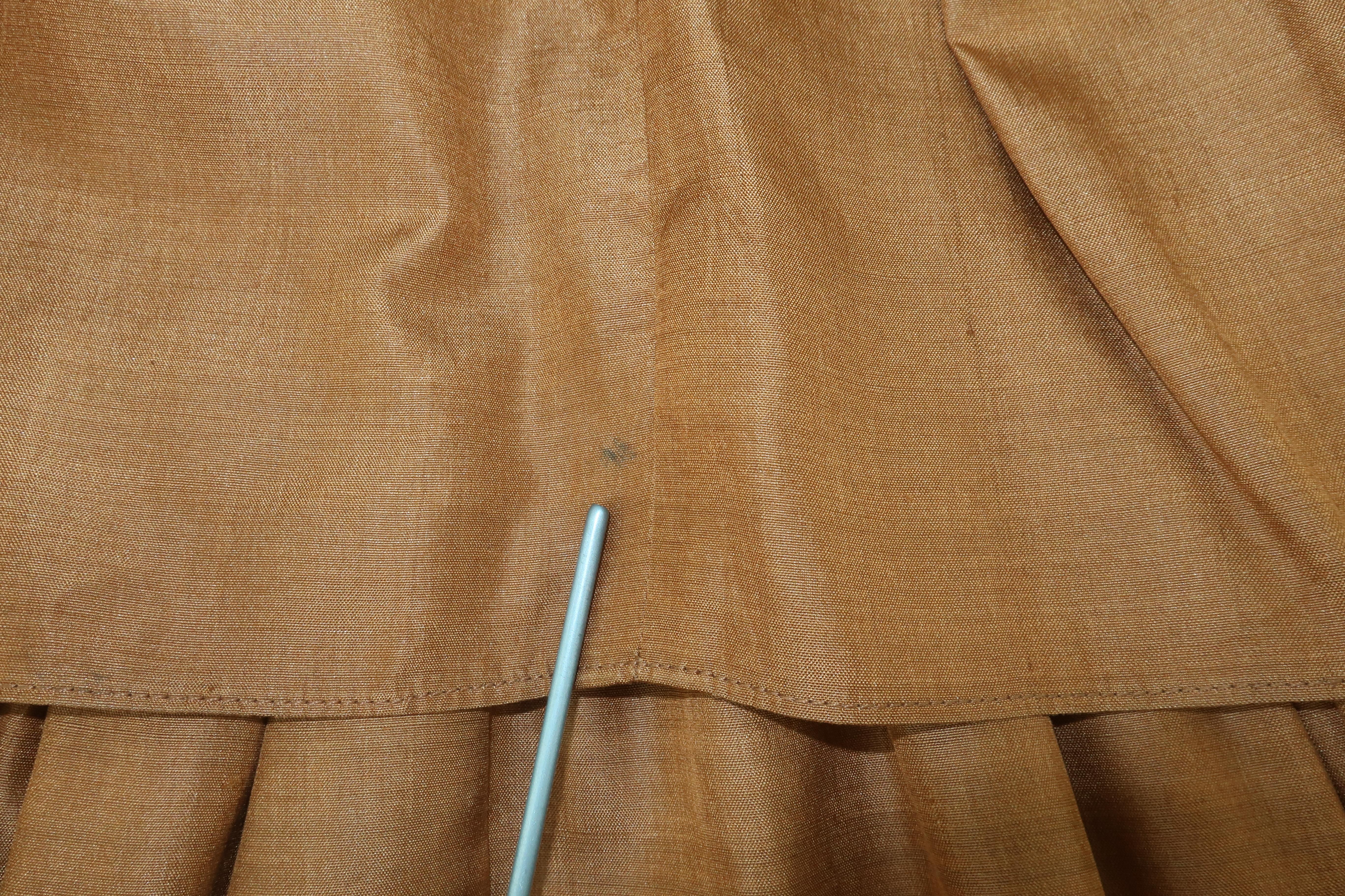 YVES SAINT LAURENT Rive Gauche Silk Tiered Peasant Skirt, 1970's 5