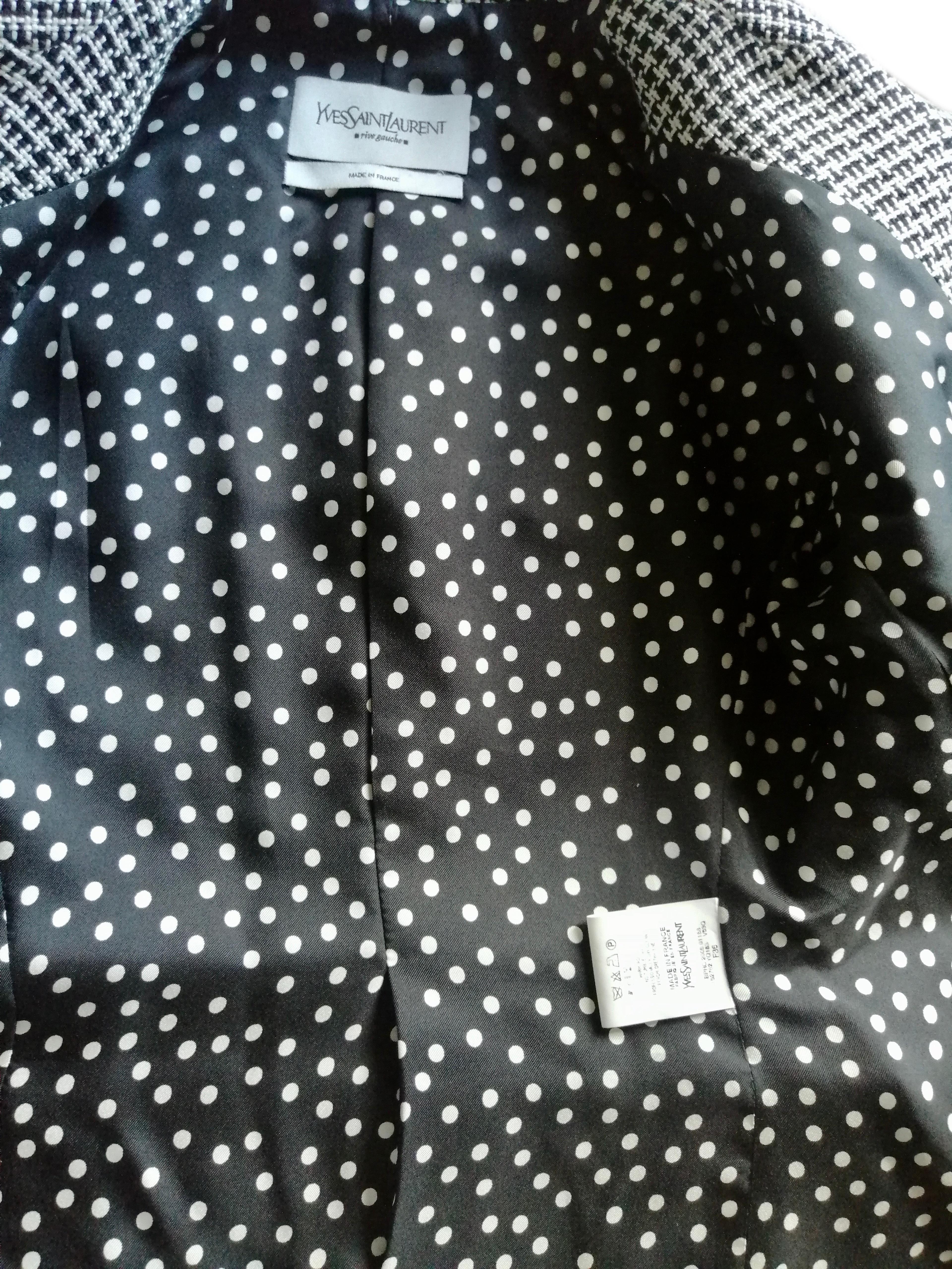 YVES SAINT LAURENT Rive Gauche suit For Sale 8