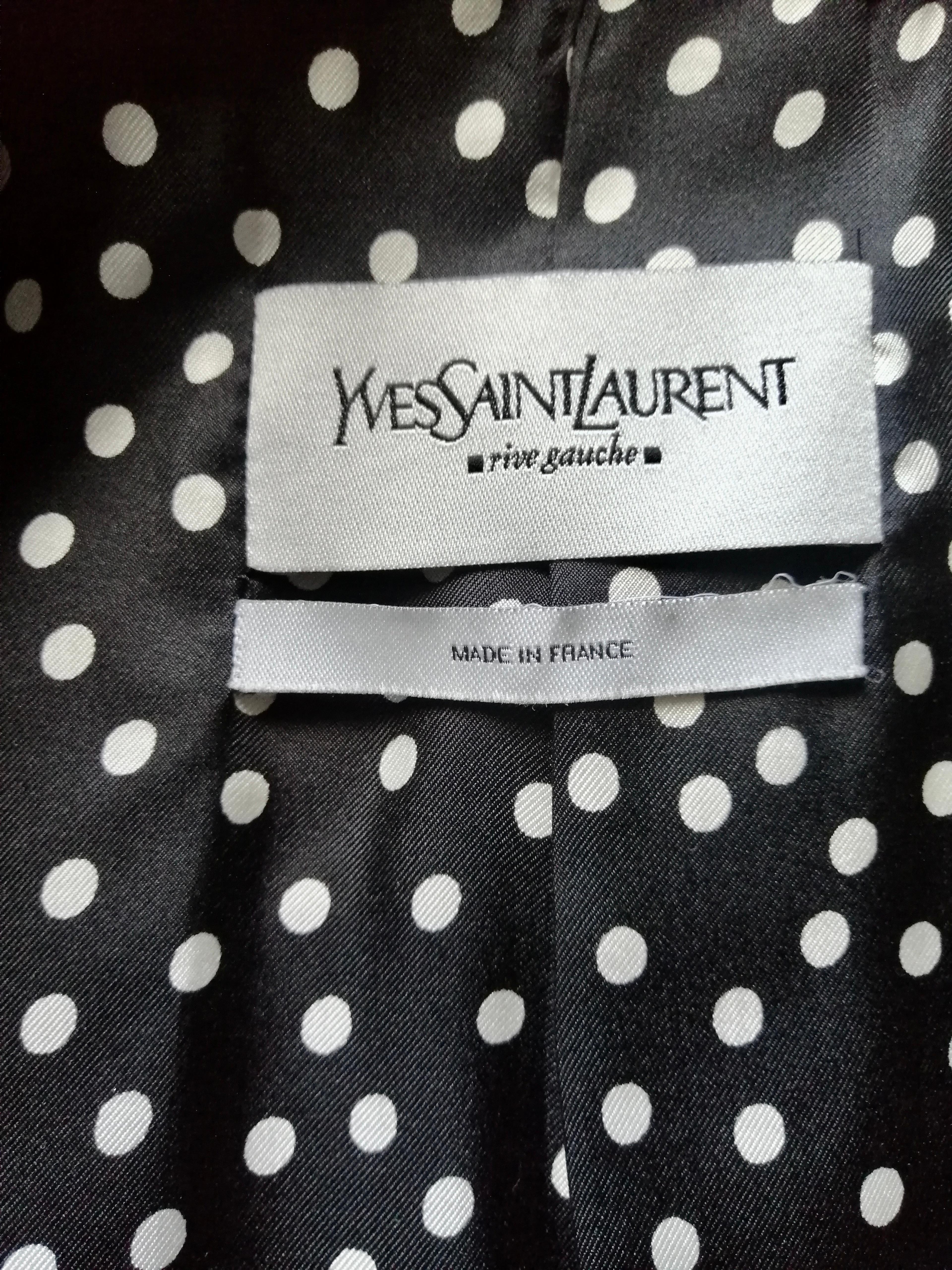 YVES SAINT LAURENT Rive Gauche suit For Sale 9