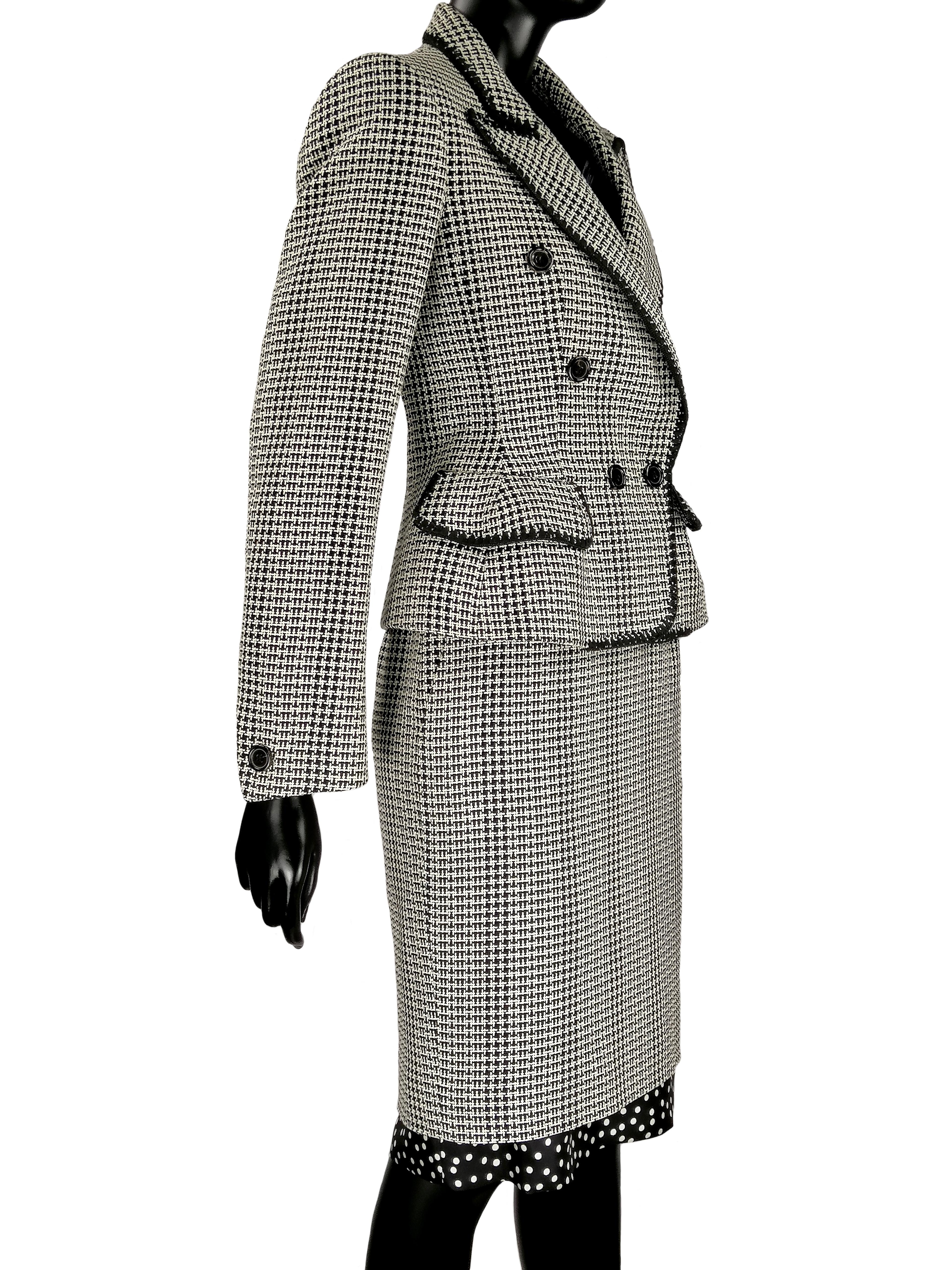 Gray YVES SAINT LAURENT Rive Gauche suit For Sale