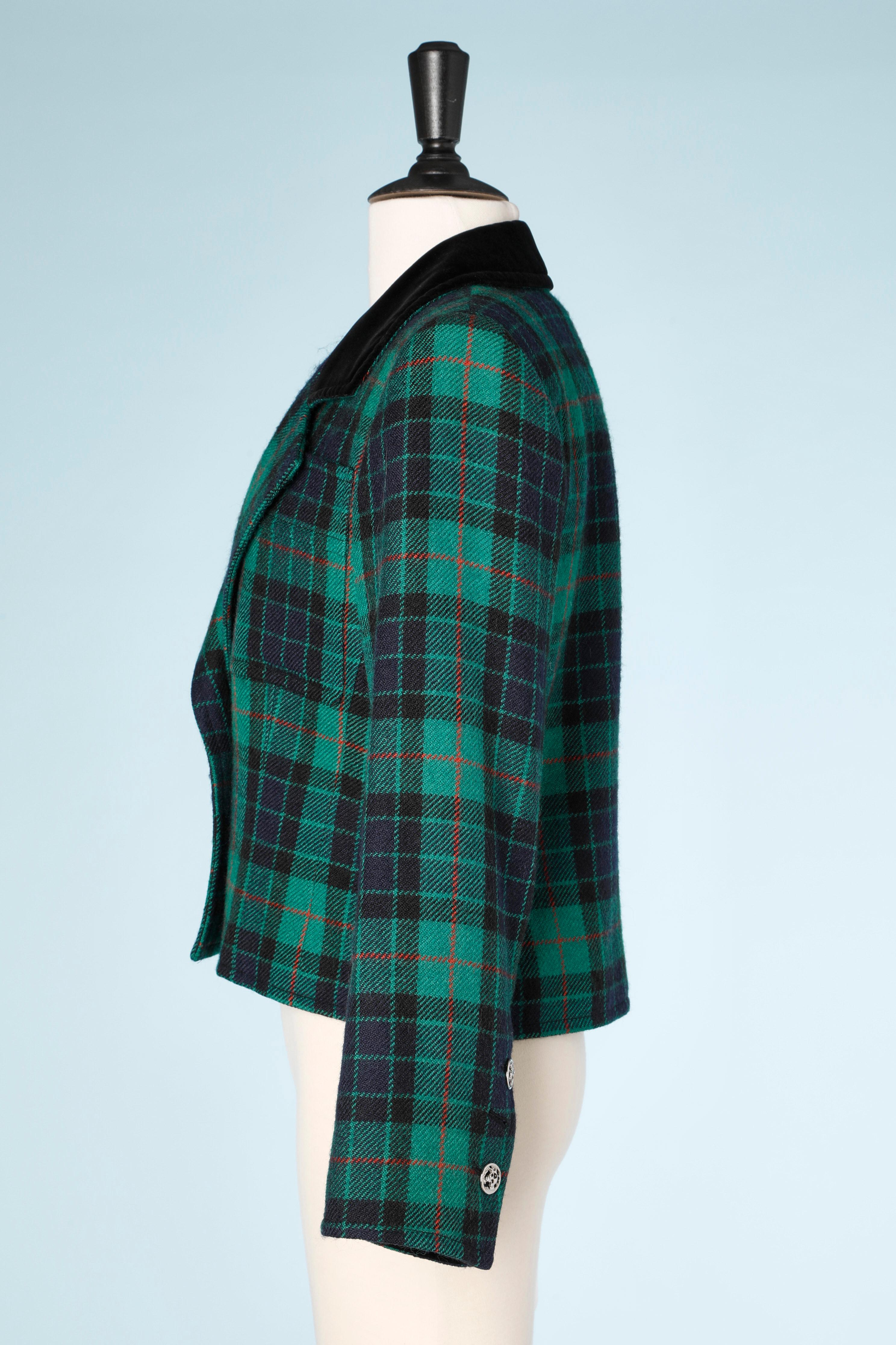 Women's Yves Saint Laurent Rive Gauche Tartan's jacket 