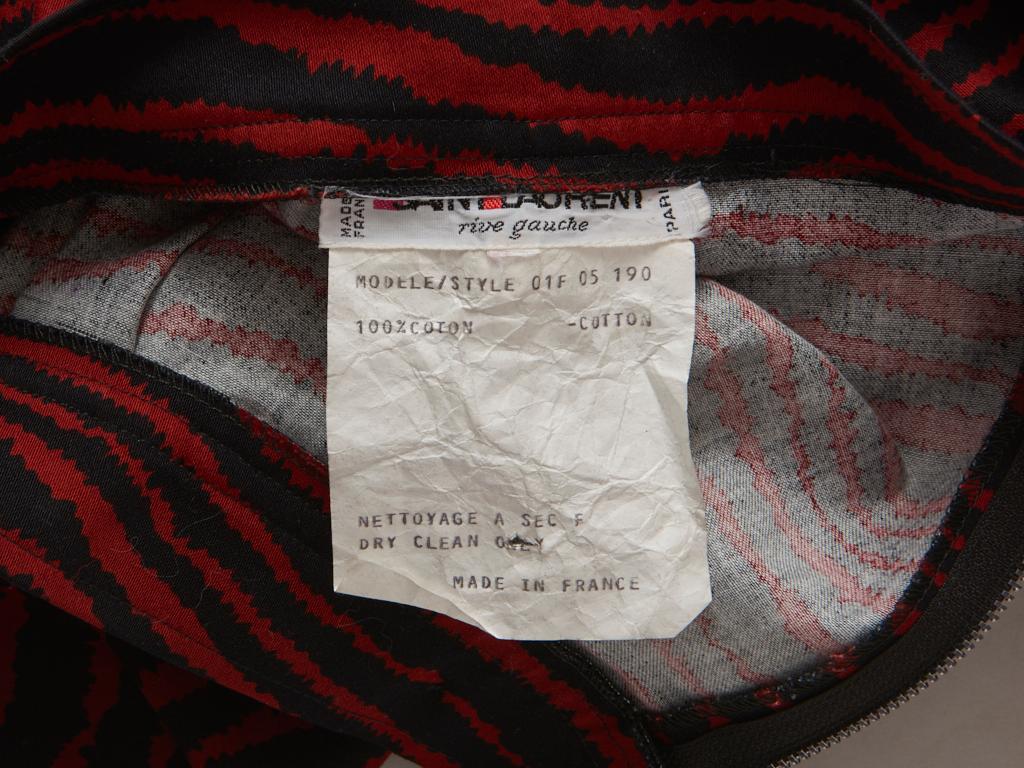 Yves Saint Laurent Rive Gauche Tiger Pattern Pant In Good Condition In New York, NY