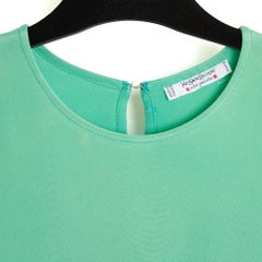 Yves Saint Laurent Rive Gauche Top FR38 Mint Seide Klassisches Top Bluse UK10 US8