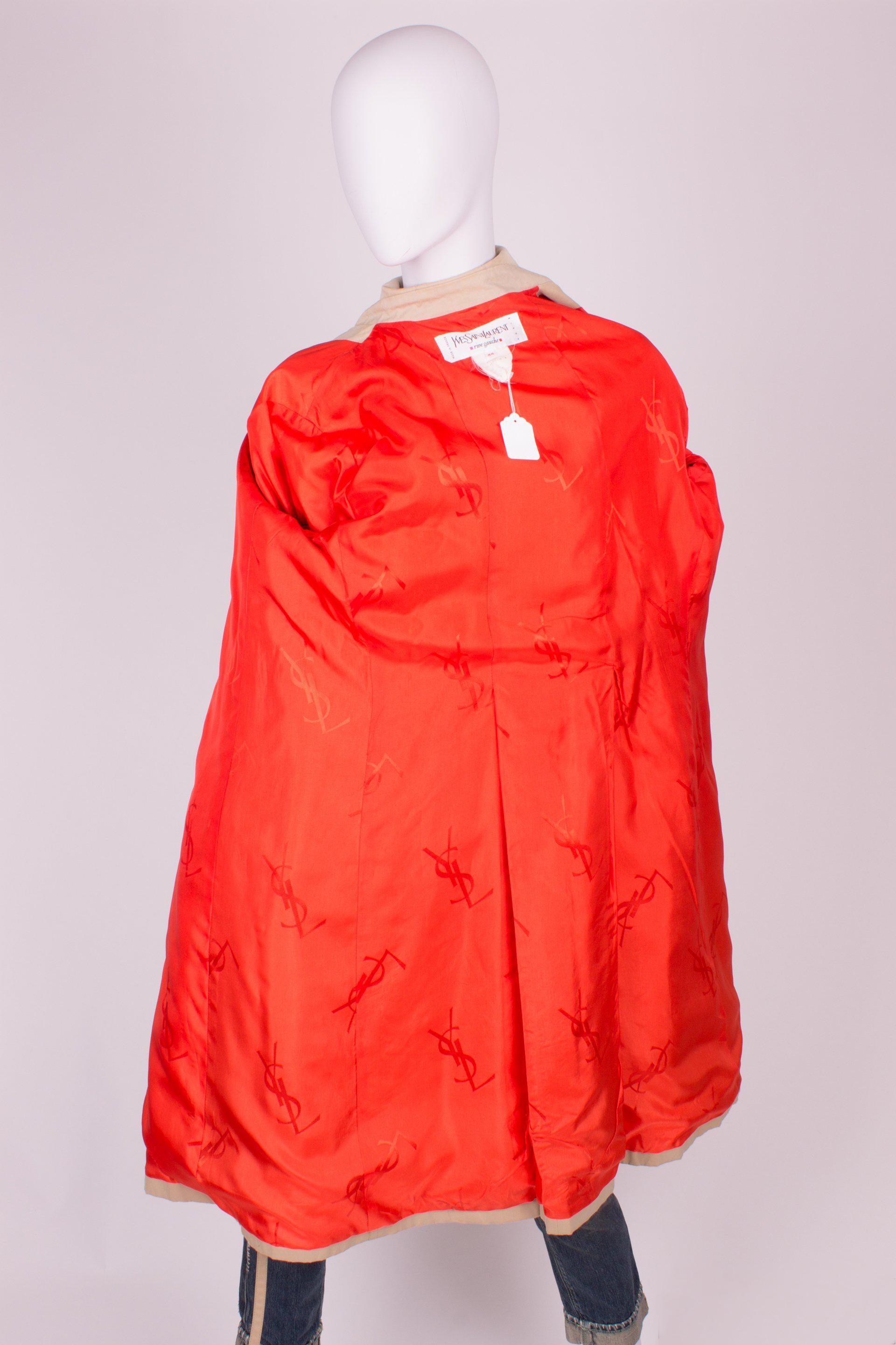Women's Yves Saint Laurent Rive Gauche Trenchcoat For Sale