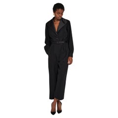 Yves Saint Laurent Rive Gauche Triangular Lapel Le Smoking Jumpsuit A/W 1993