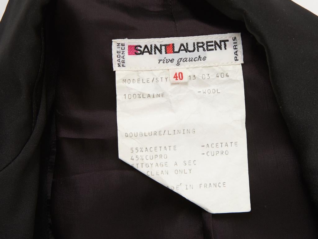 Women's Yves Saint Laurent Rive Gauche Tuxedo Jacket