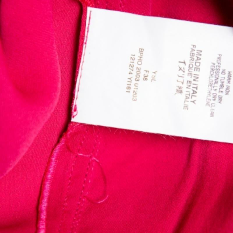 Yves Saint Laurent Rive Gauche Two Tone Paneled Crepe Tank Top & Skirt Set S For Sale 3