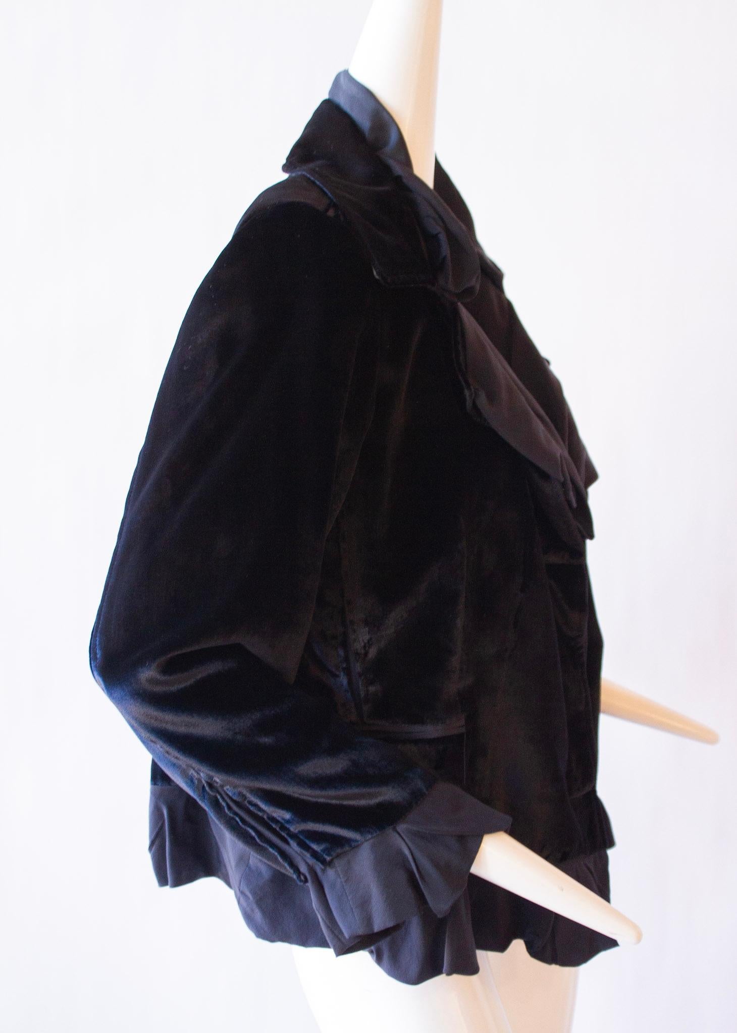 Yves Saint Laurent Rive Gauche Velvet Jacket  In Excellent Condition In Kingston, NY