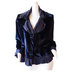 Yves Saint Laurent Rive Gauche Velvet Jacket 