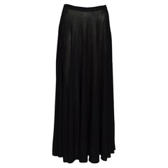 Yves Saint Laurent "Rive Gauche" vintage años 70 Falda circular de punto negro