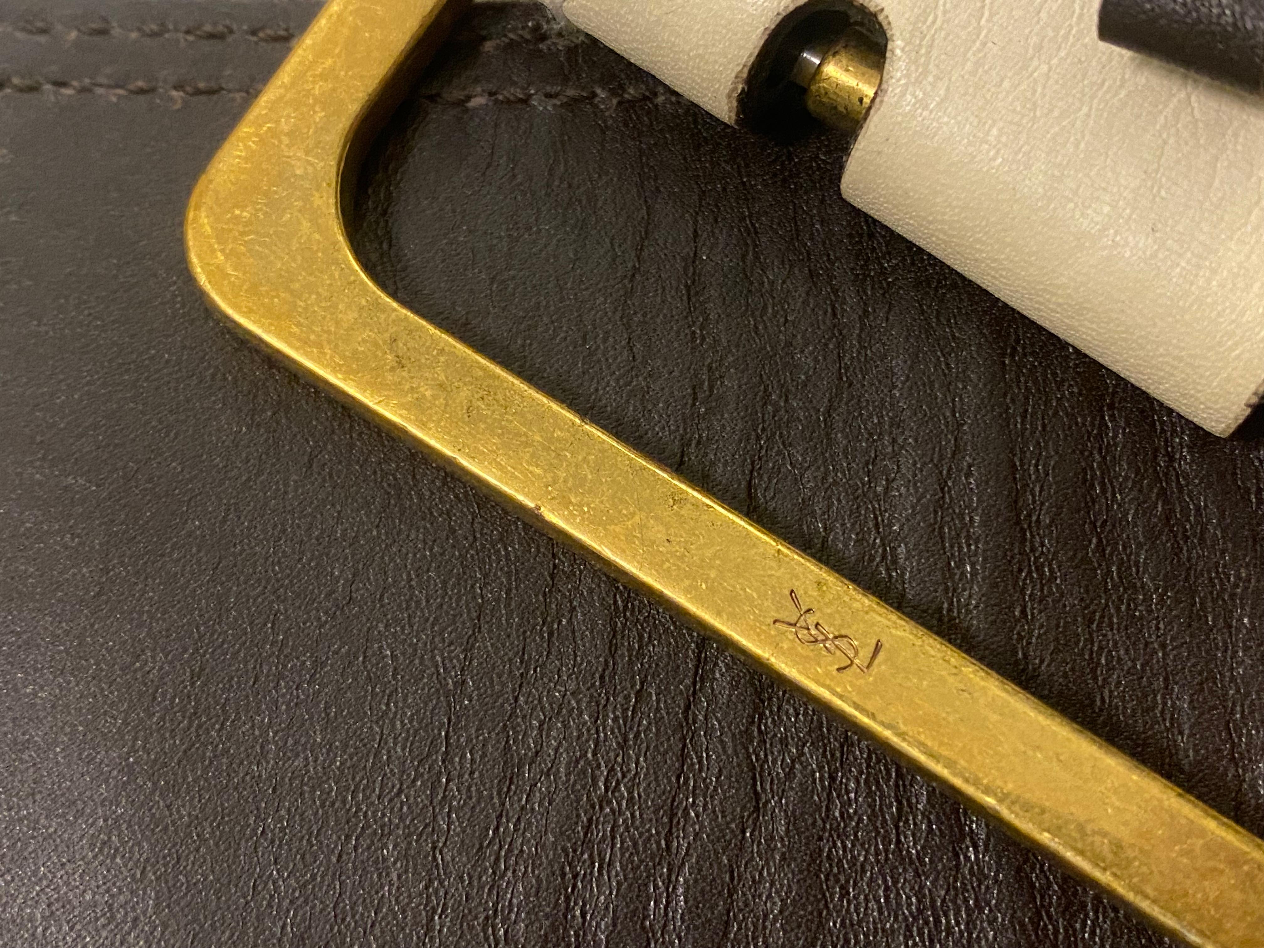 Yves Saint Laurent Rive Gauche Vintage Leather Belt In Good Condition For Sale In Glasgow, GB