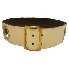 Yves Saint Laurent Rive Gauche Vintage Leather Belt