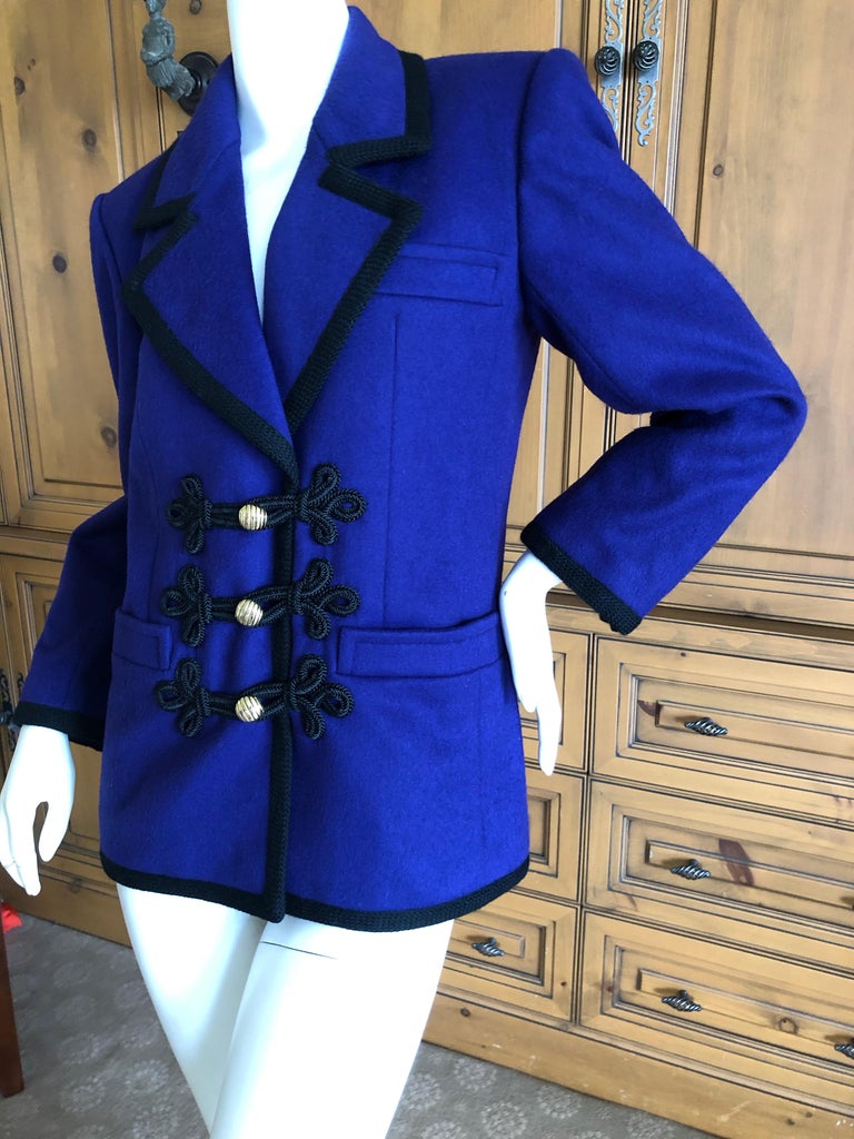 Ysl cerulean military jackets hotsell