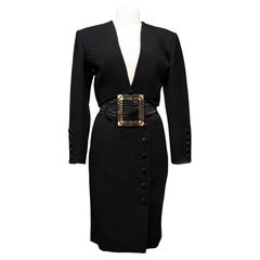 Yves Saint Laurent Rive Gauche Vintage Wool Skirt Suit Circa 1988-1992