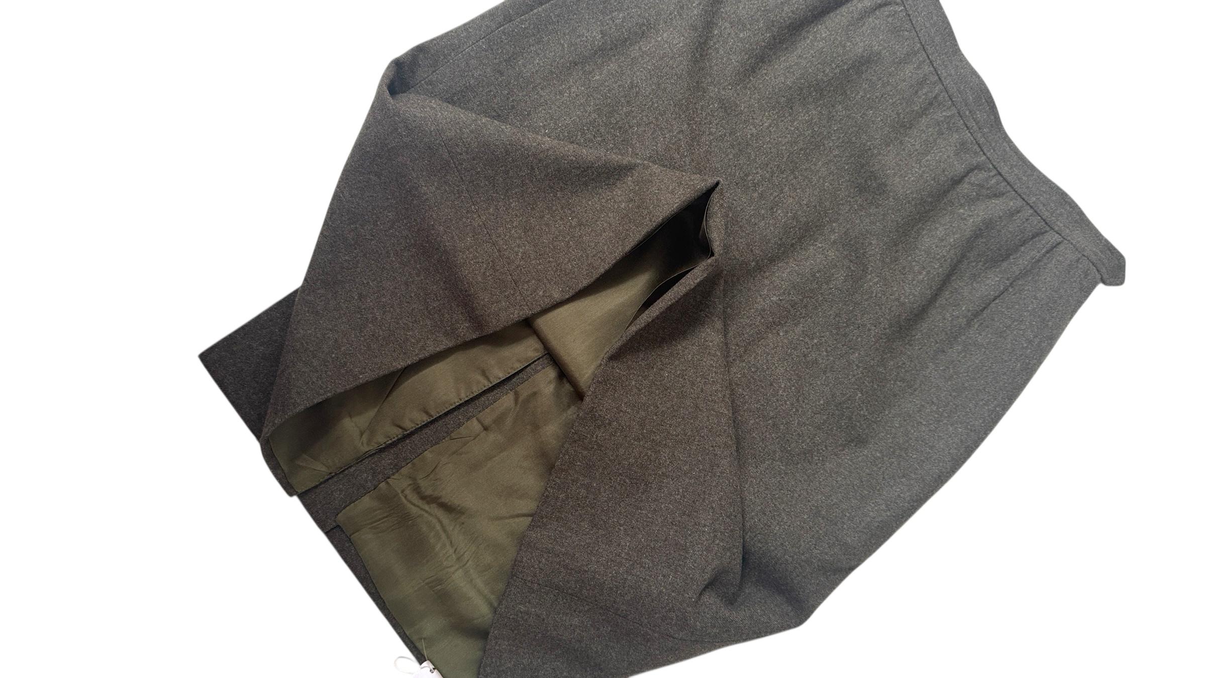 Donna Yves Saint Laurent Rive Gauche Vintage Wool Skirt in vendita
