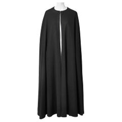 Yves Saint Laurent Rive Gauche Wool Maxi Cape