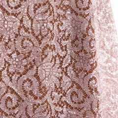 Yves Saint Laurent Rive Gauche YSL 1985s Top FR38 Pink Lace Blouse UK10 US8