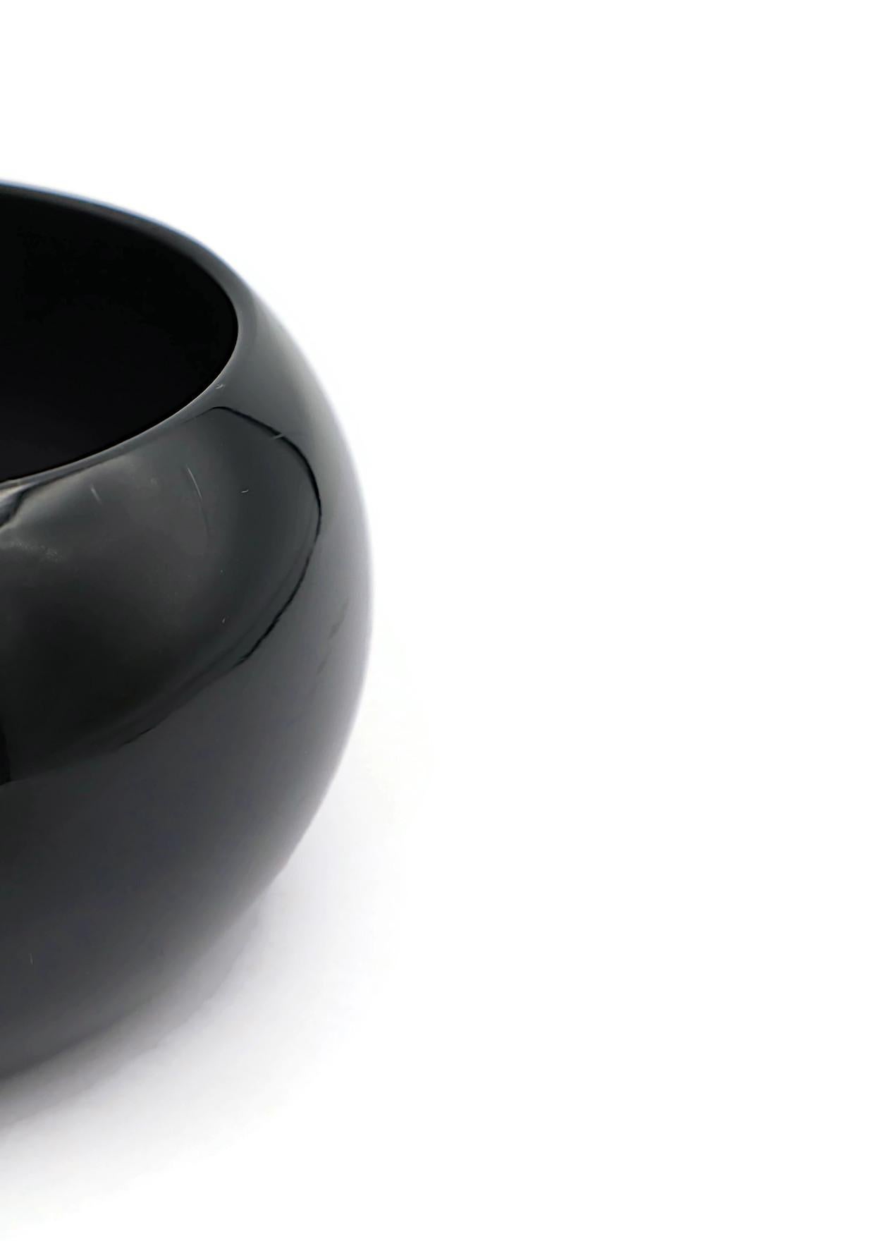 Yves Saint Laurent Rive Gauche YSL Bracciale in resina e cristalli neri in vendita 7