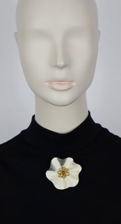 YVES SAINT LAURENT Rive Gauche YSL Broche à fleurs vintage