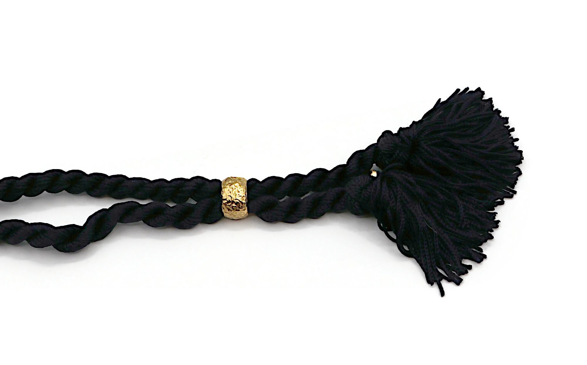 YVES SAINT LAURENT Rive Gauche YSL Vintage Ring Pendant Necklace For Sale 9