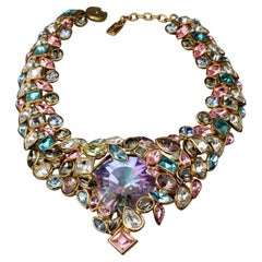 YVES SAINT LAURENT Robert Goossens Multi Jewelled Runway Necklace