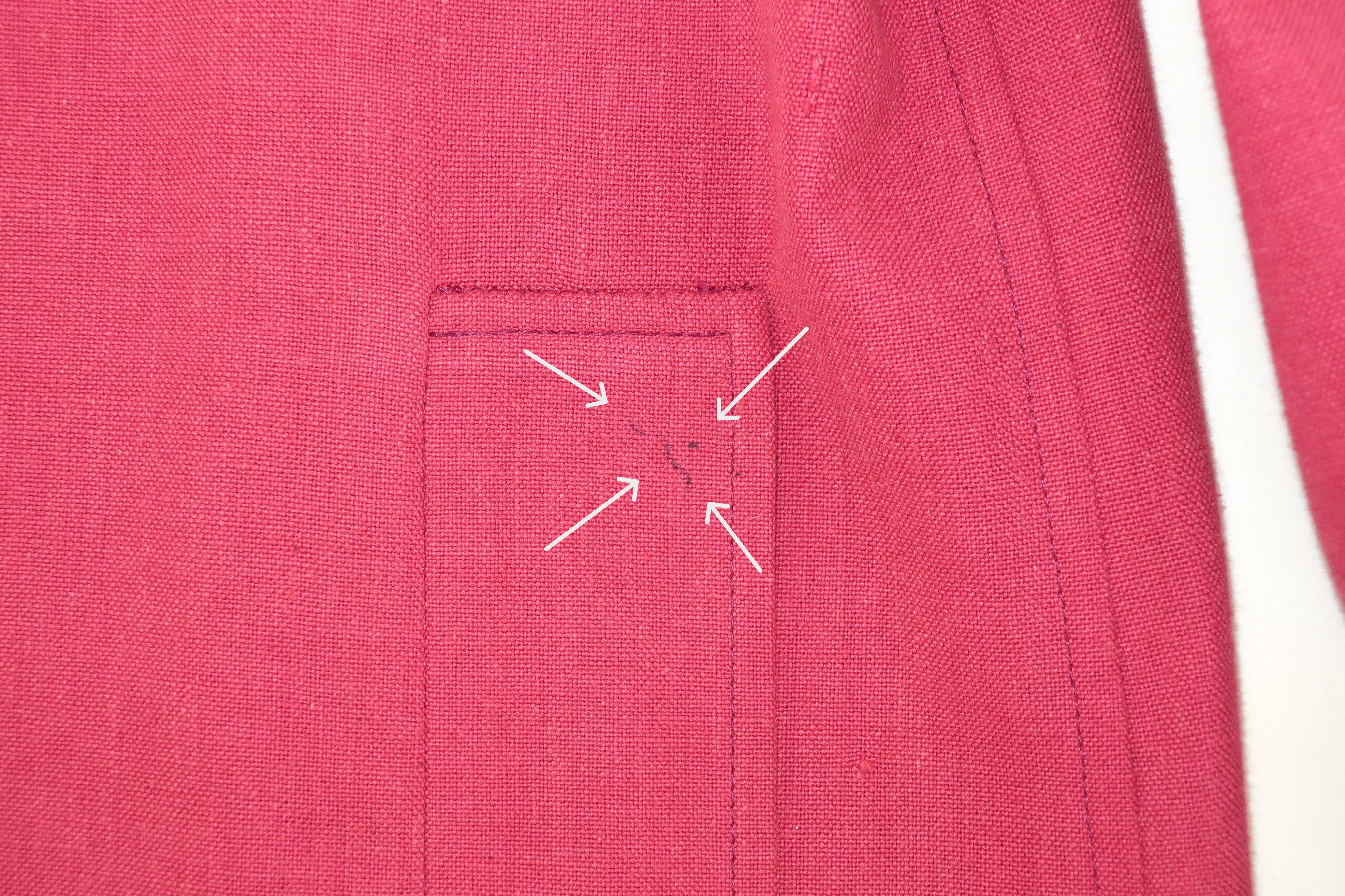 Yves Saint Laurent Rose Pink Cotton Canvas Jacket, 1970's For Sale 9